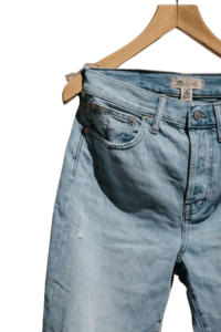 Pantalones de mezclilla azul claro slim fit